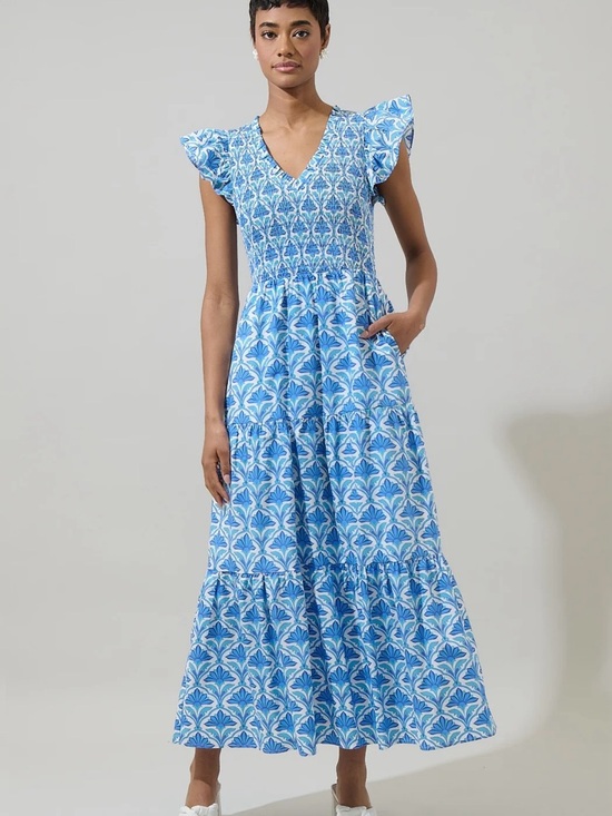Sugarlips Dresses & Skirts - NWT Sugarlips Elyse Geo Sunfire Tiered Dress Sz L